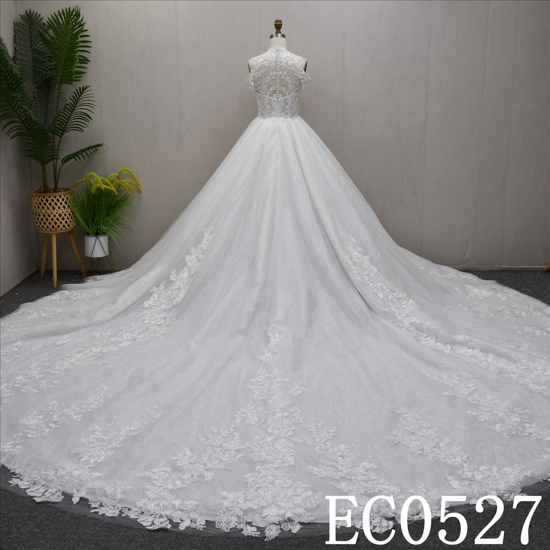 Bridal Dress Factory  A-lined V-neck   Simple dress features