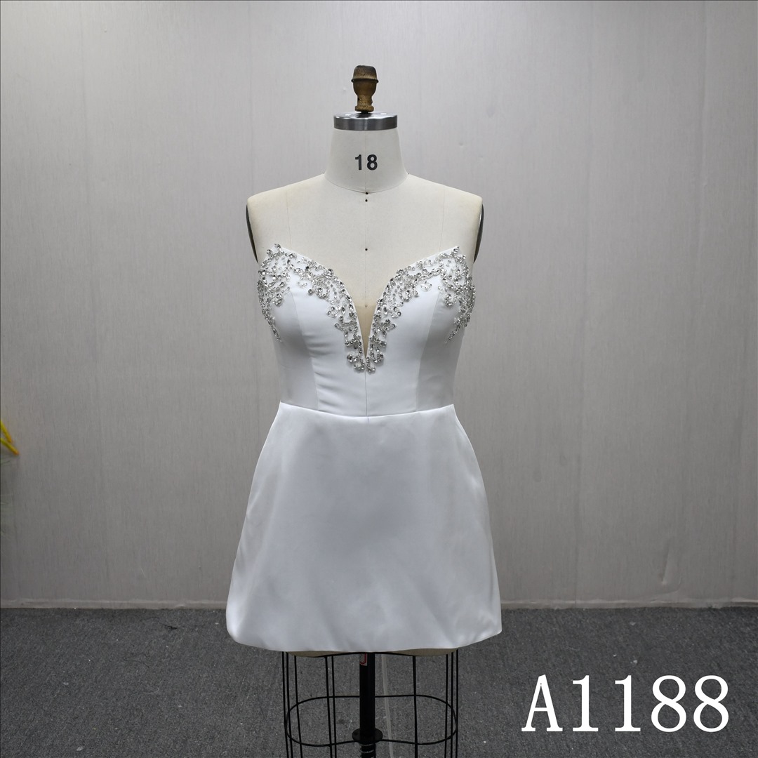 Guangzhou Bridal Gown Factory Two In One Bridal Gown Bling Bling Bridal dress