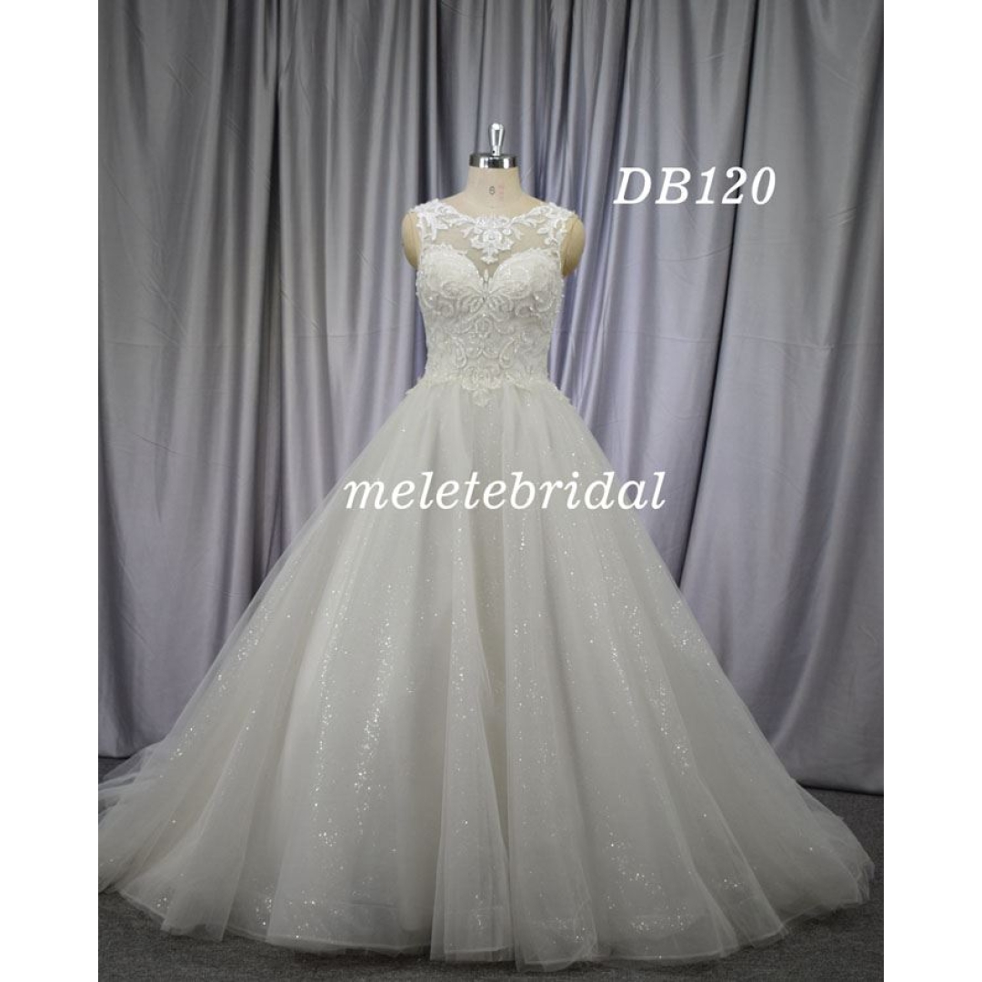 Low back ball gown, new design bridal gown