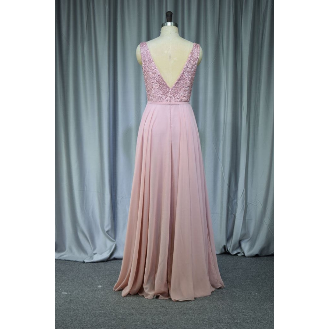 Pink color mother gown hot sell