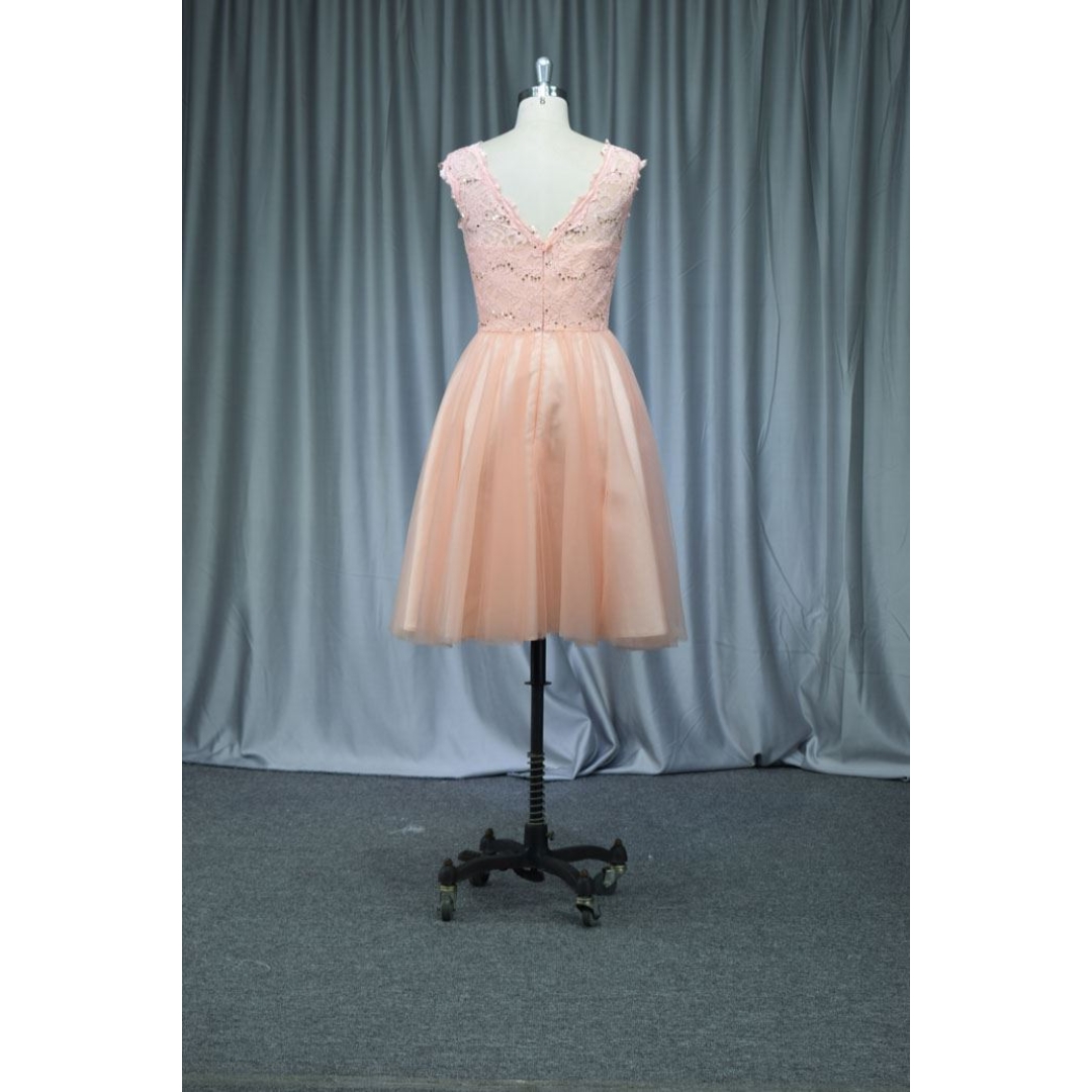 Wholesale price pink color cocktail dress