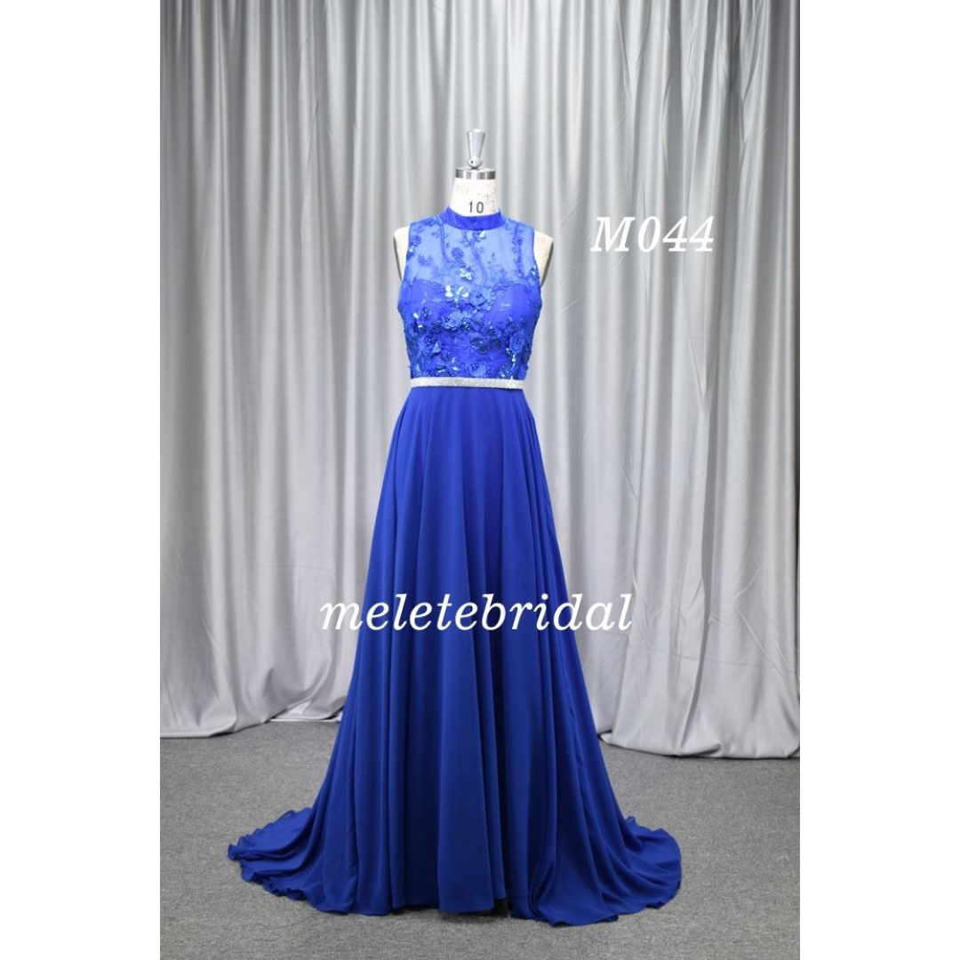 Sky bule color chiffon fabric wholesale price mother gown