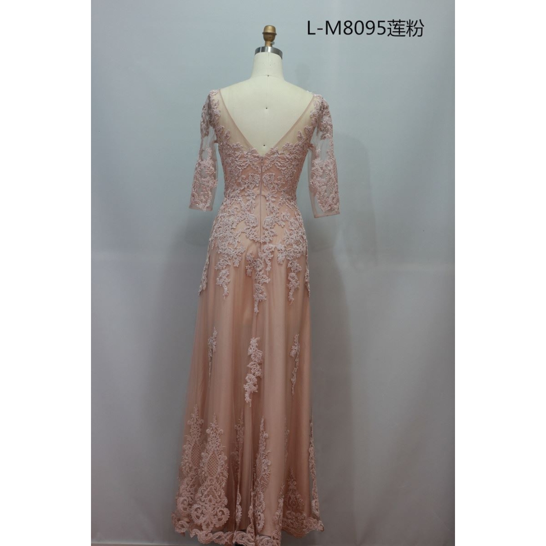 3/4 sleeves new design bridal mother gown