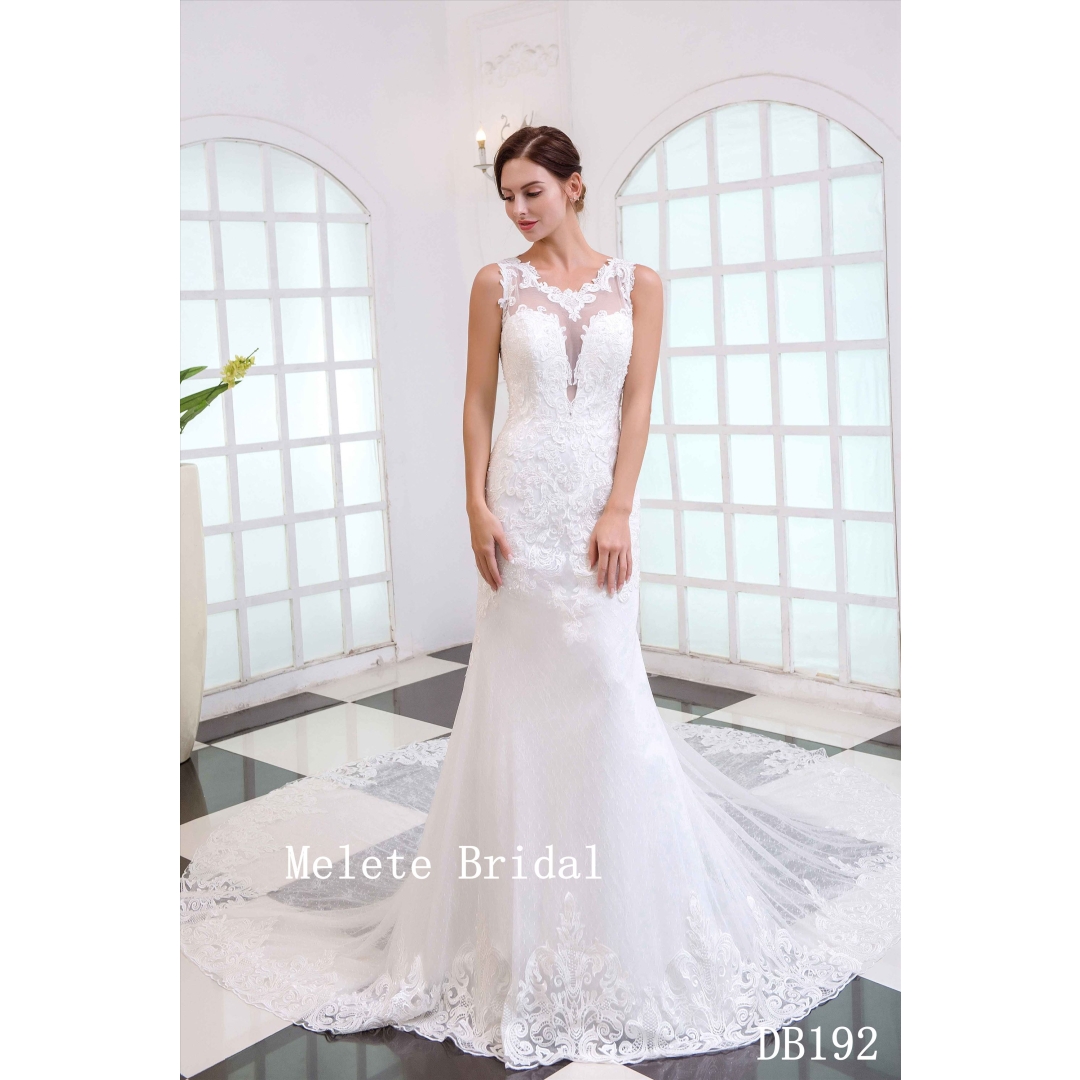 DB192  wholesale price mermaid gown lace gown