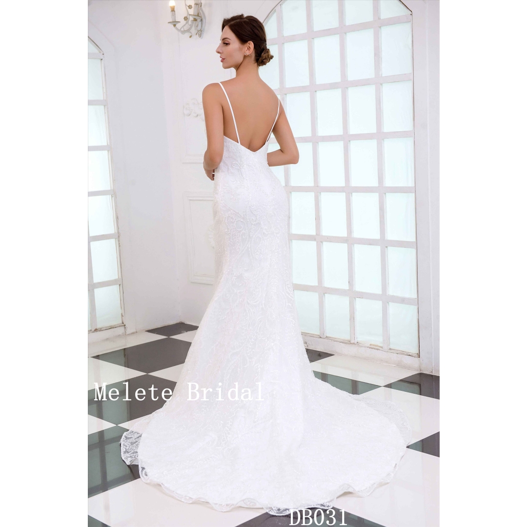 Factory Made Wedding Dress Mermaid SweepTrain Bridal Dress