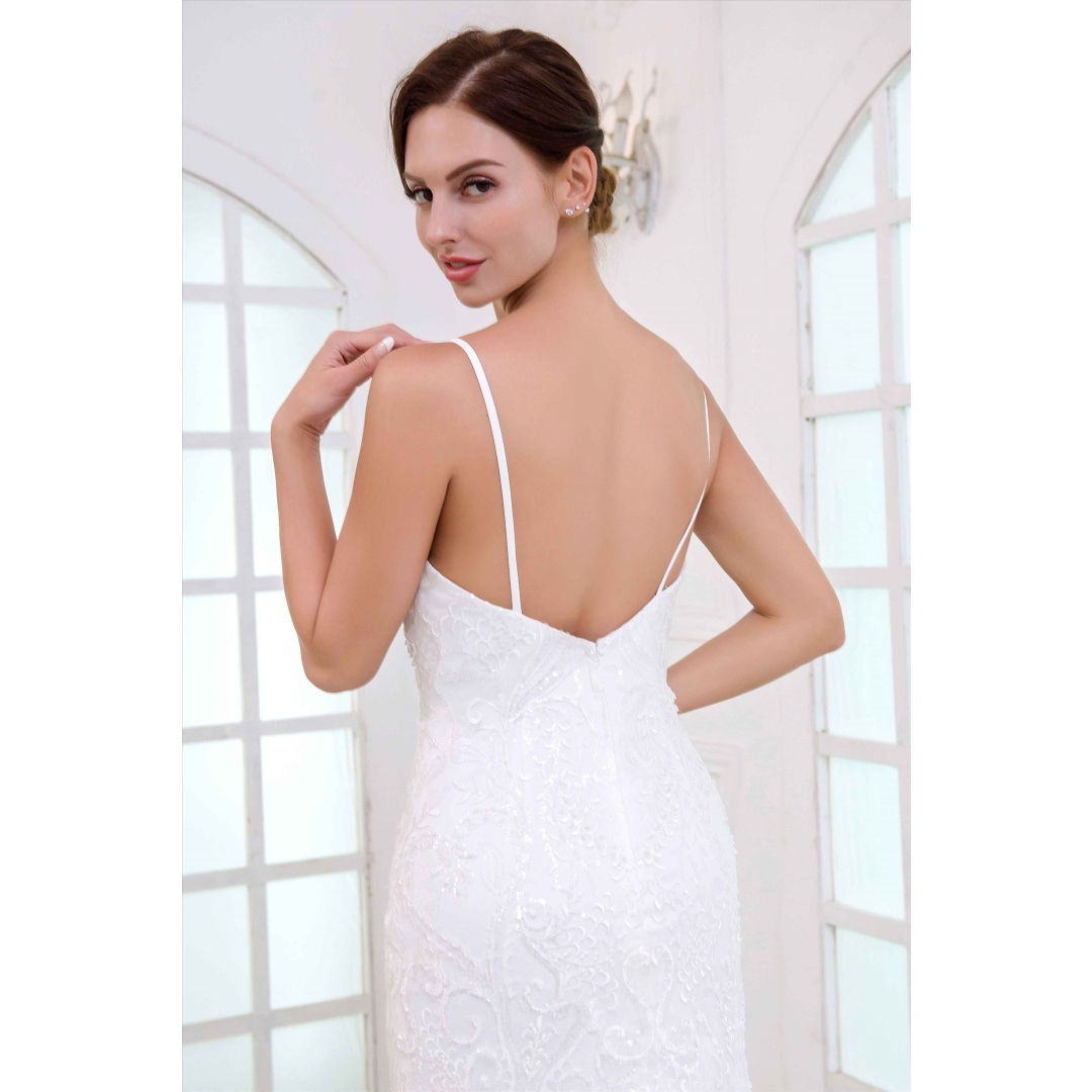 Factory Made Wedding Dress Mermaid SweepTrain Bridal Dress