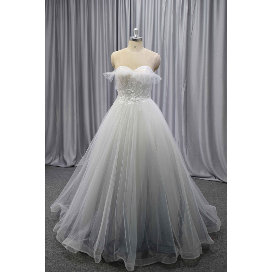 Guangzhou factory made wedding dress wholesale price wedding gown