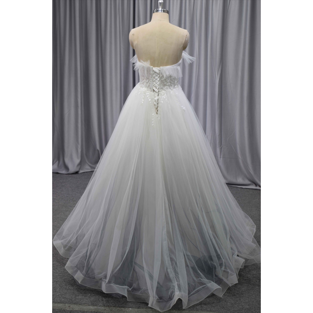 Guangzhou factory made wedding dress wholesale price wedding gown