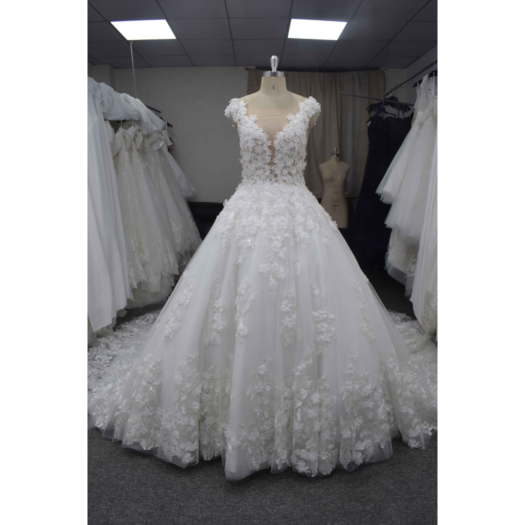 Gorgeous ball gown, custom made wedding dress