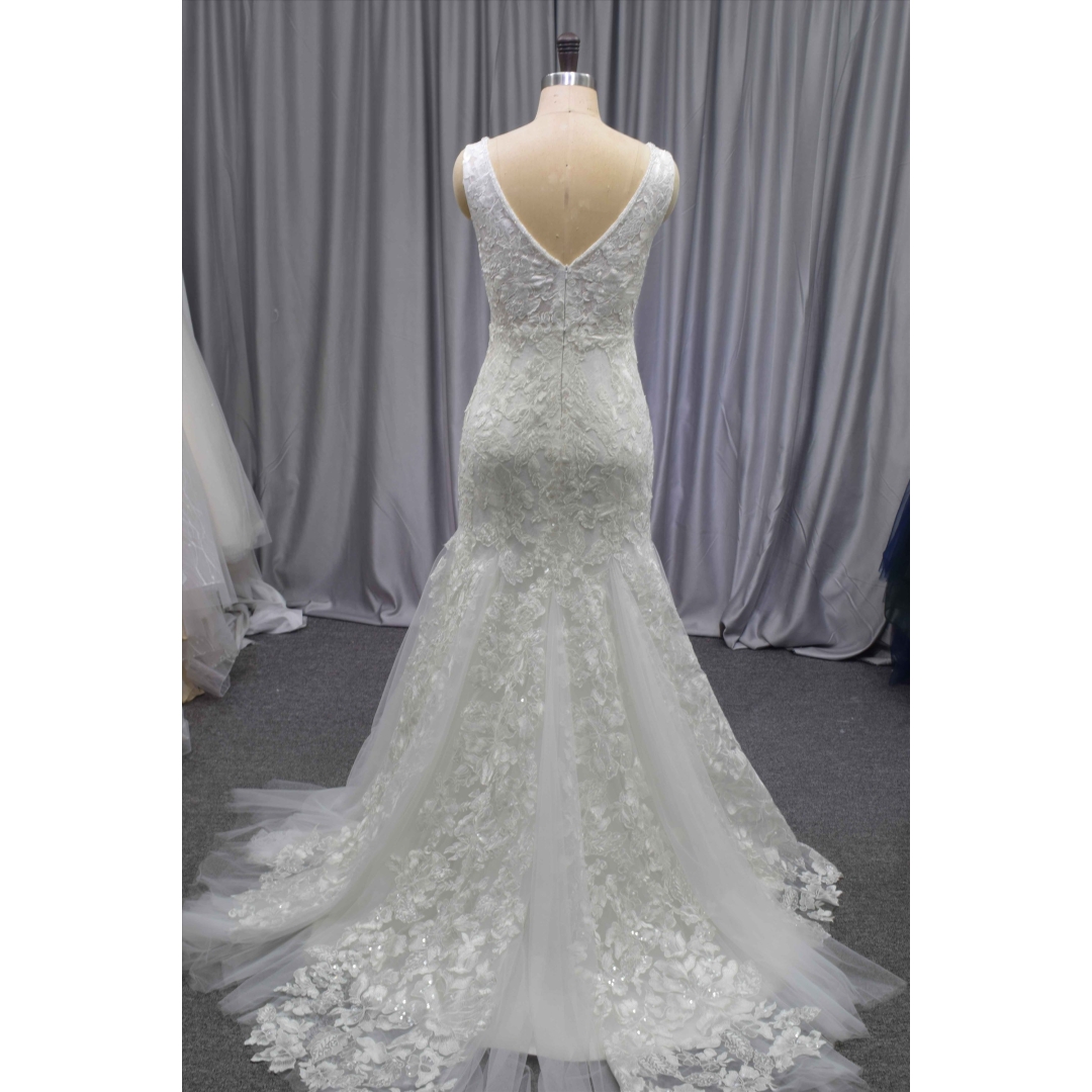 Light bridal gown new design lace wedding dress