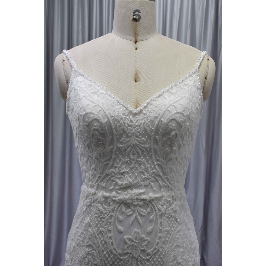 Gorgeous mermaid bridal gown hot sell wedding dress