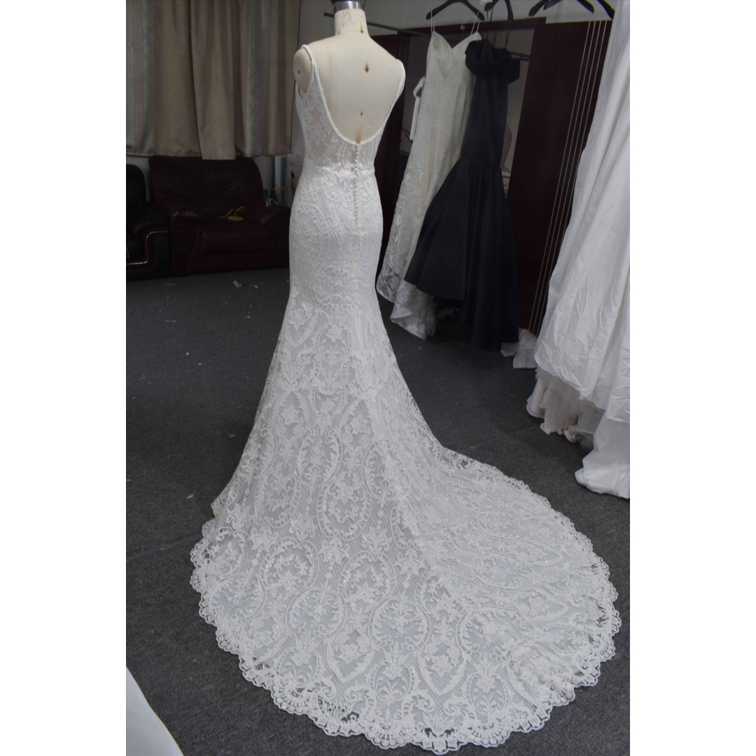 Gorgeous mermaid bridal gown hot sell wedding dress