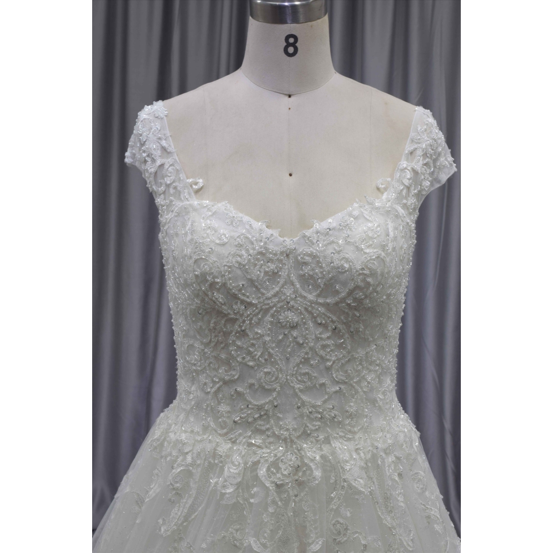 Princess A line latest design wedding dress