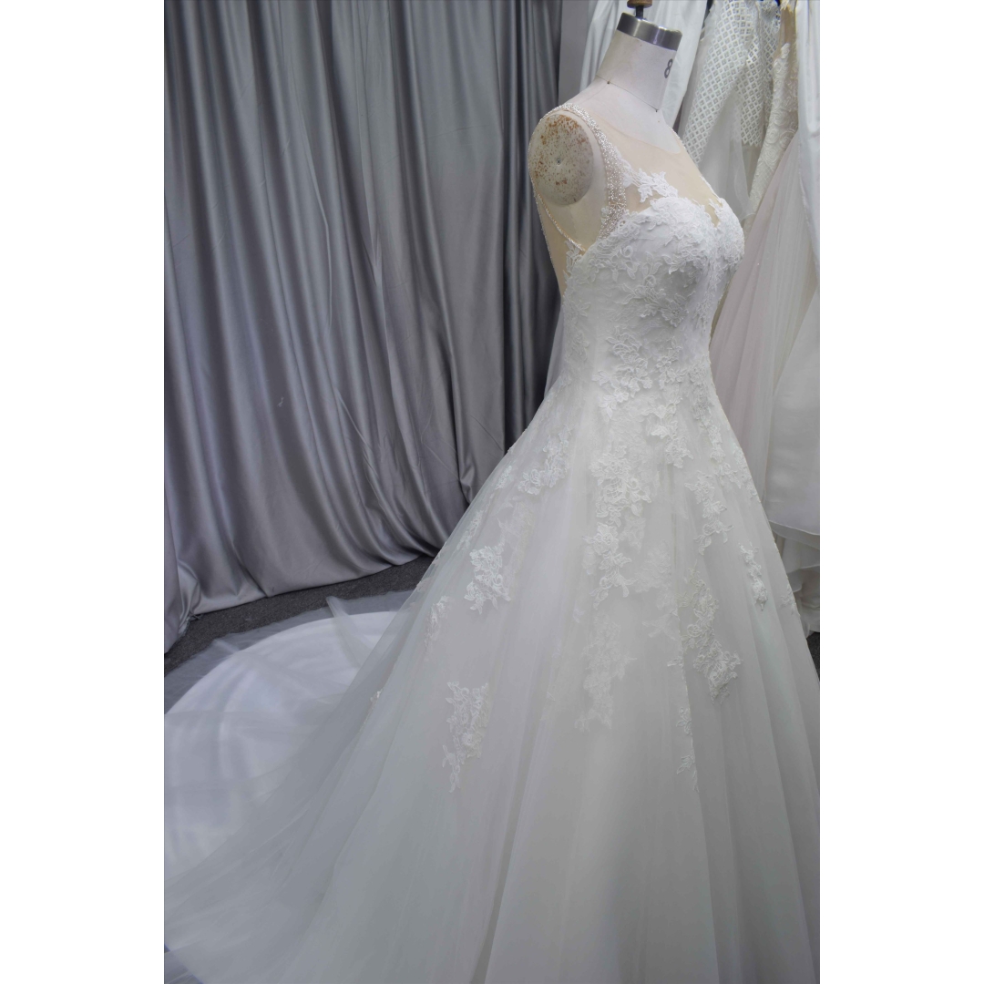 Princess A line gorgeous wedding gown