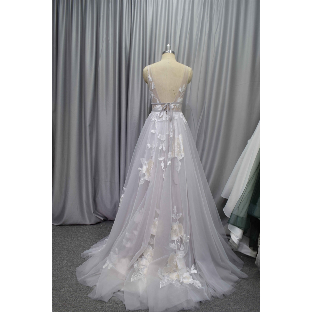 Popular design A like bridal gown flowing skirt with fullness soft tulle