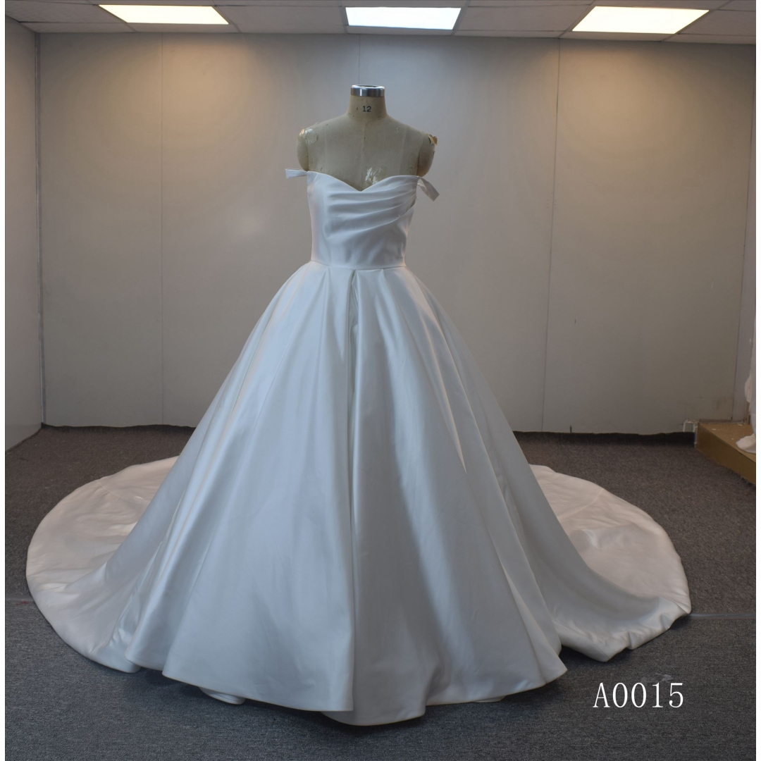 Satin  Bridal Gown Ball Gown Wedding Dress For Women