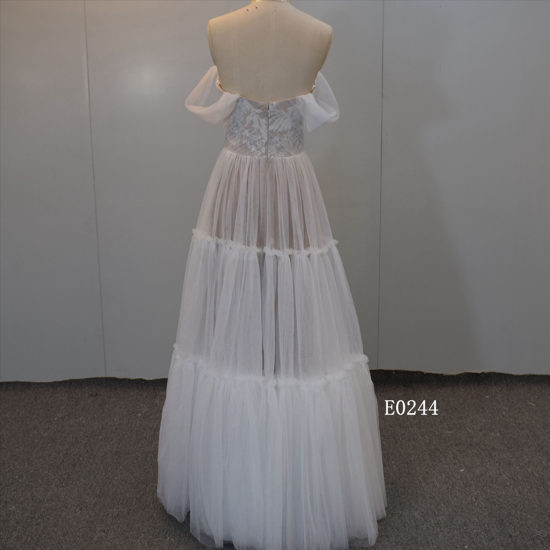 Sheath Bridal Dress Sleeveless Wedding Dress From China