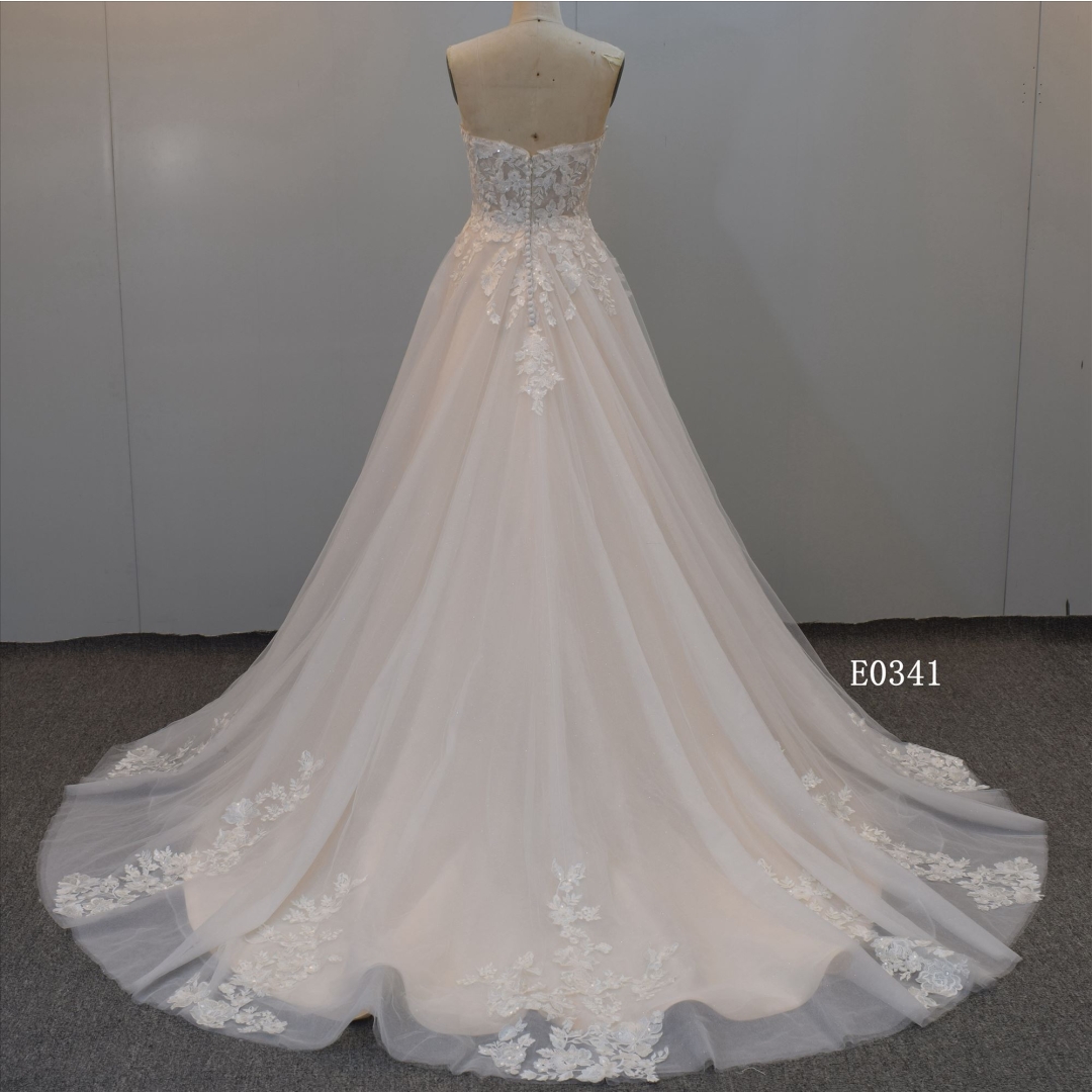 2021 High Quality Ivory Tulle Evening Dress