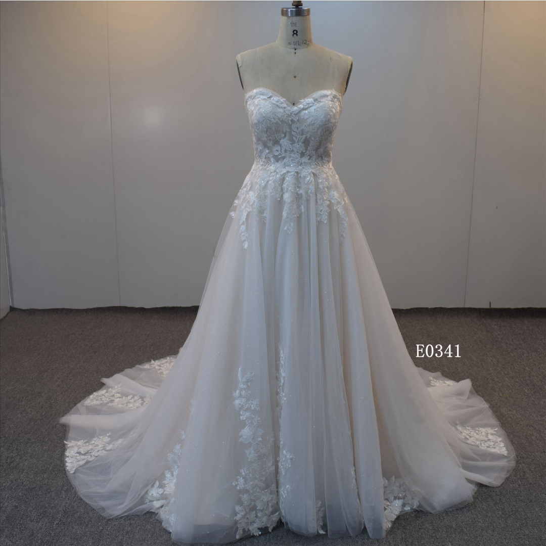 2021 High Quality Ivory Tulle Evening Dress