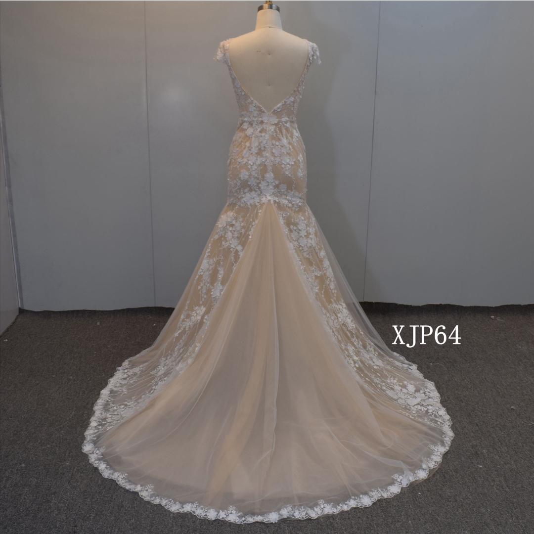 Champagne-Colored Dreamy Princess Dress