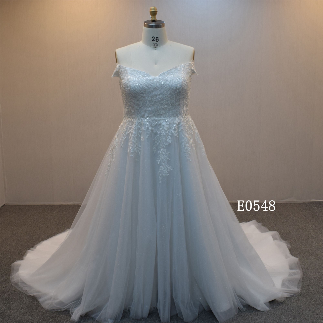 Customized Plus Size  A Line Wedding With Off Shoulder For Women Wedding Wedding Dress