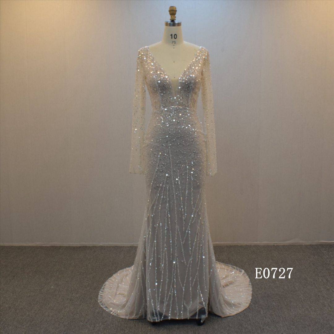 A-Line Product Long Sleeve Bridal Gown