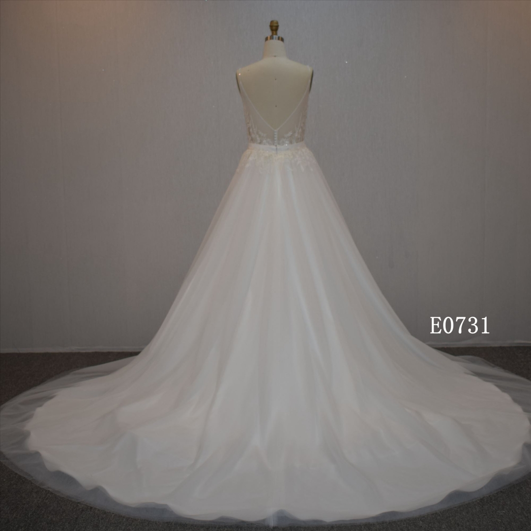 Fashionable Design Spaghetti Straps Mermaid Bridal Dress