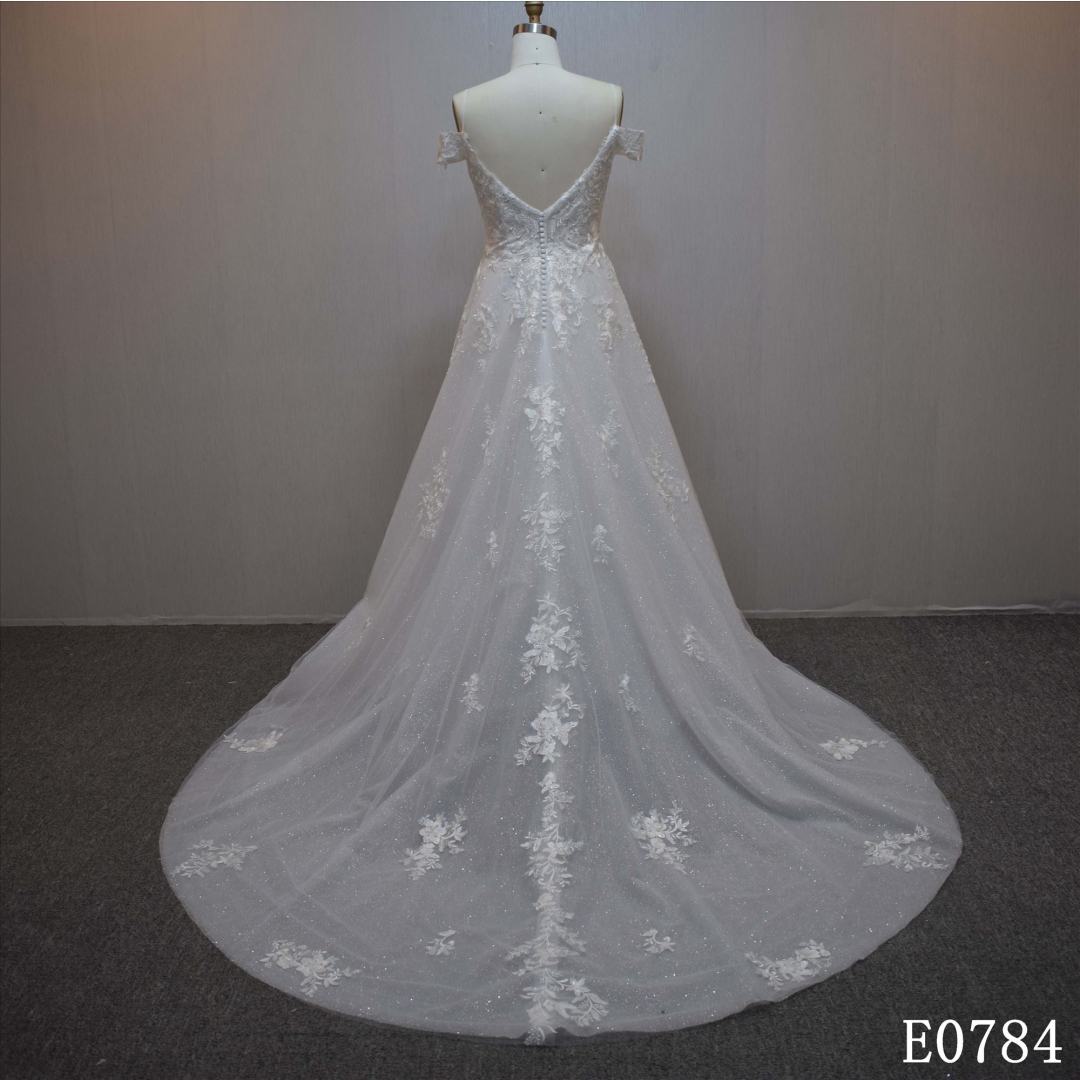 Hot Sell Off Shoulder Bridal Dress