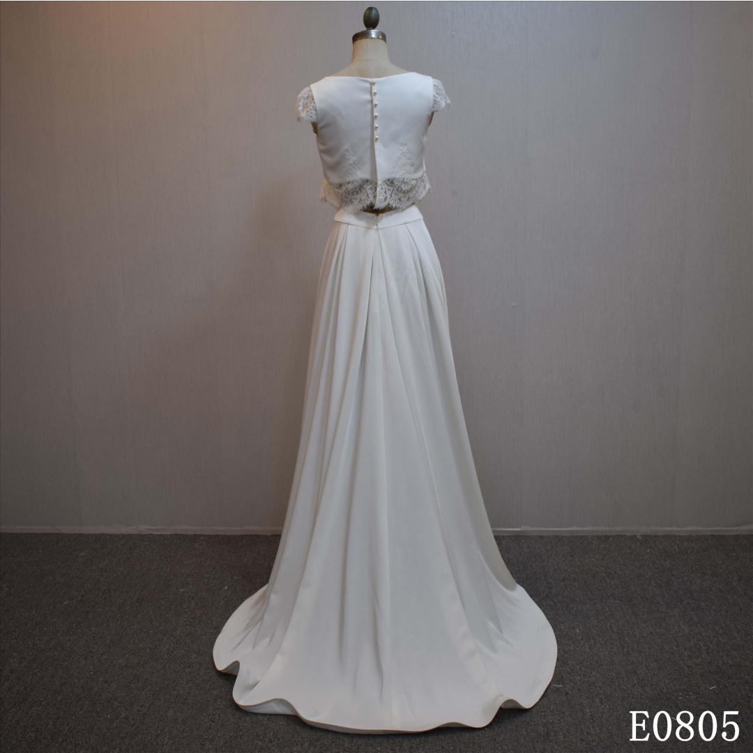 Fashionable Design Two Piece Bridal Dress