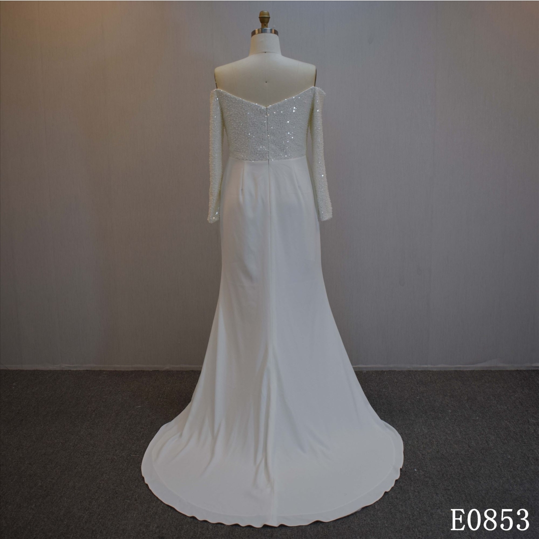 Hot Sell Long Sleeve Bridal Dress