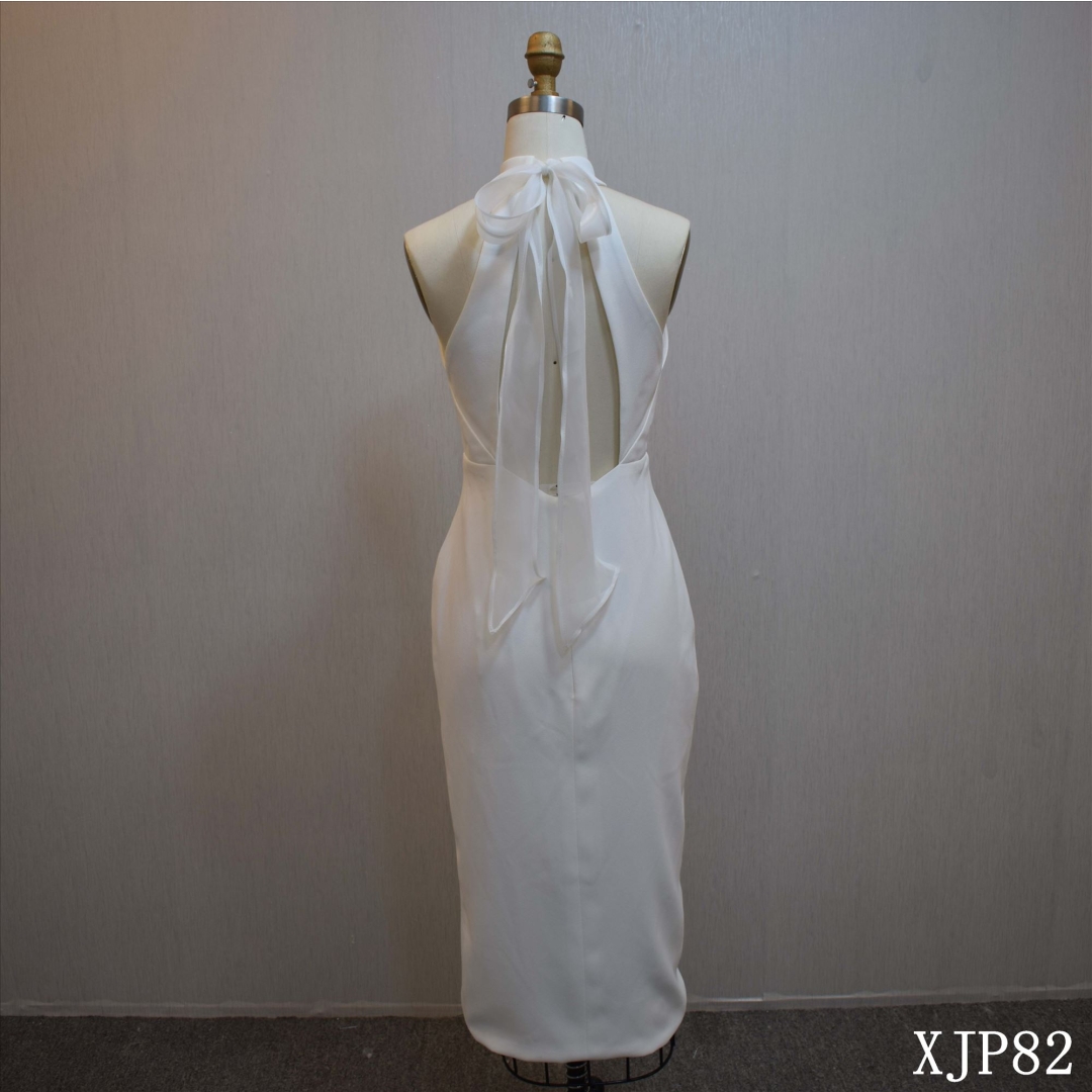 Hot Sell Halter Strap Short Skirt Bridal Dress
