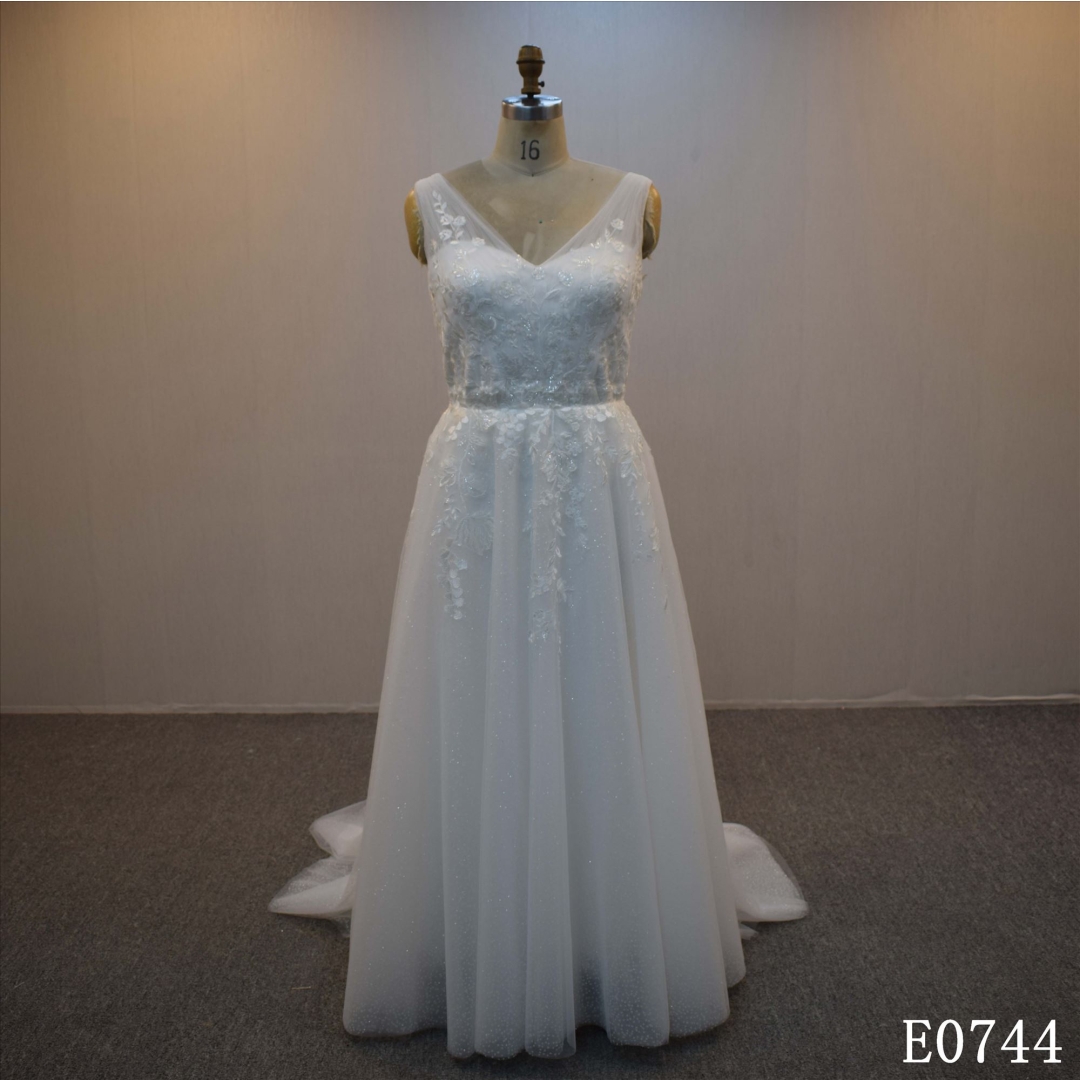 Cocktail Dress Illusion A Line Bridal Dress