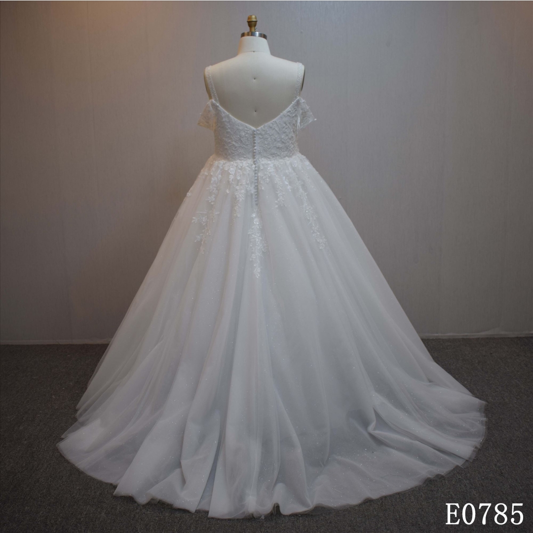 New Collection Spaghetti Straps A Line Bridal Dress