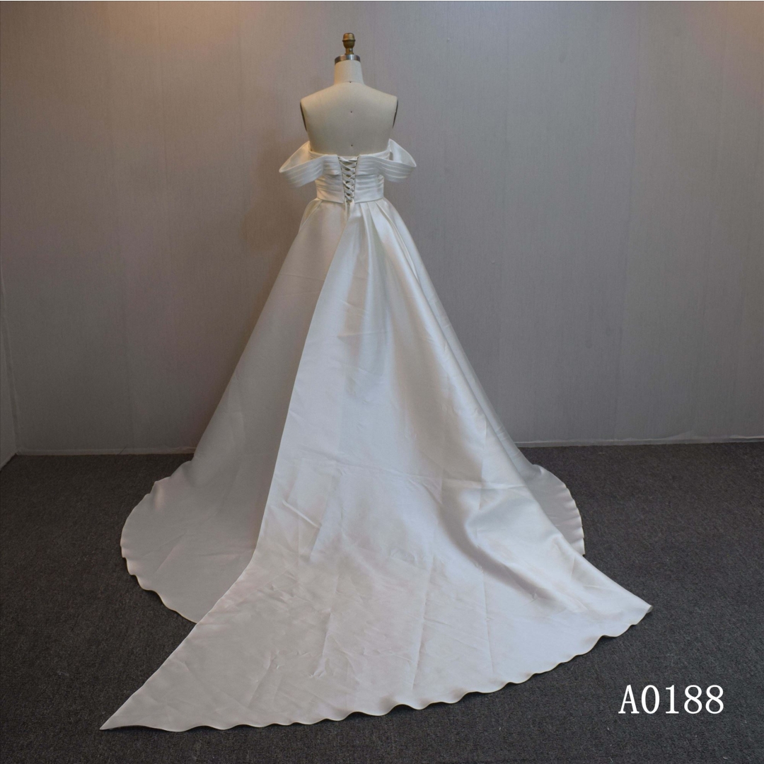 Special design Mermaid bridal dress guangzhou factory made elegant Simple bridal dress