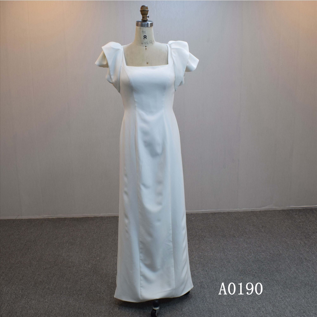 Special design Mermaid bridal dress guangzhou factory made elegant Simple bridal dress