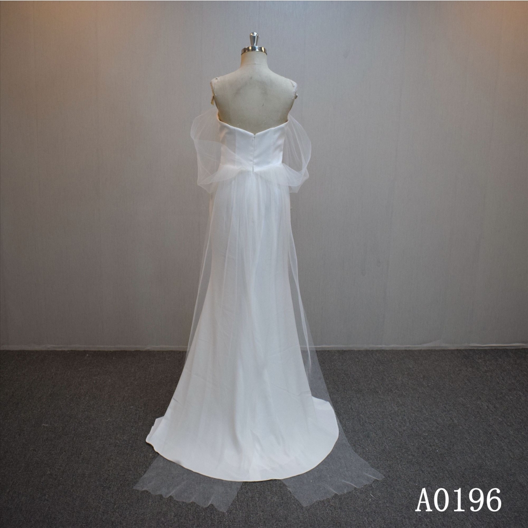 Lastest design Mermaid bridal dress guangzhou factory made elegant Lace bridal dress