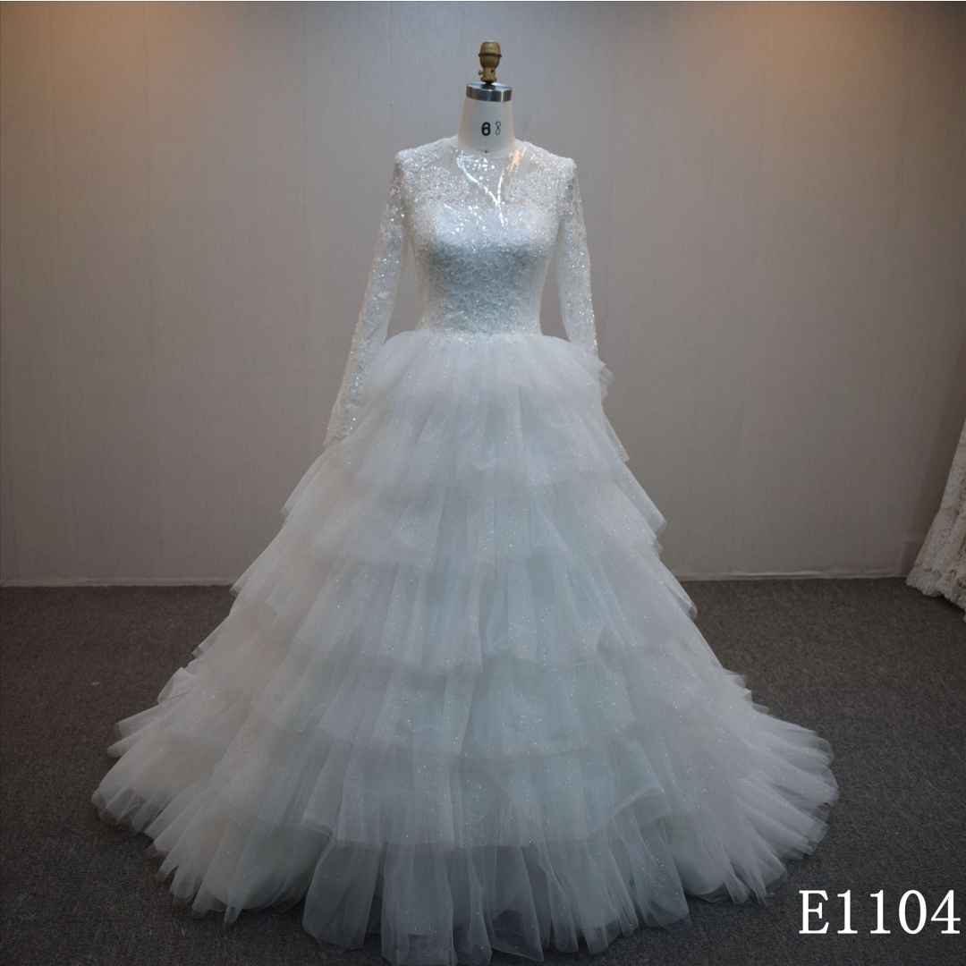 Lastest design Ball Gown bridal dress guangzhou factory made elegant bridal dress