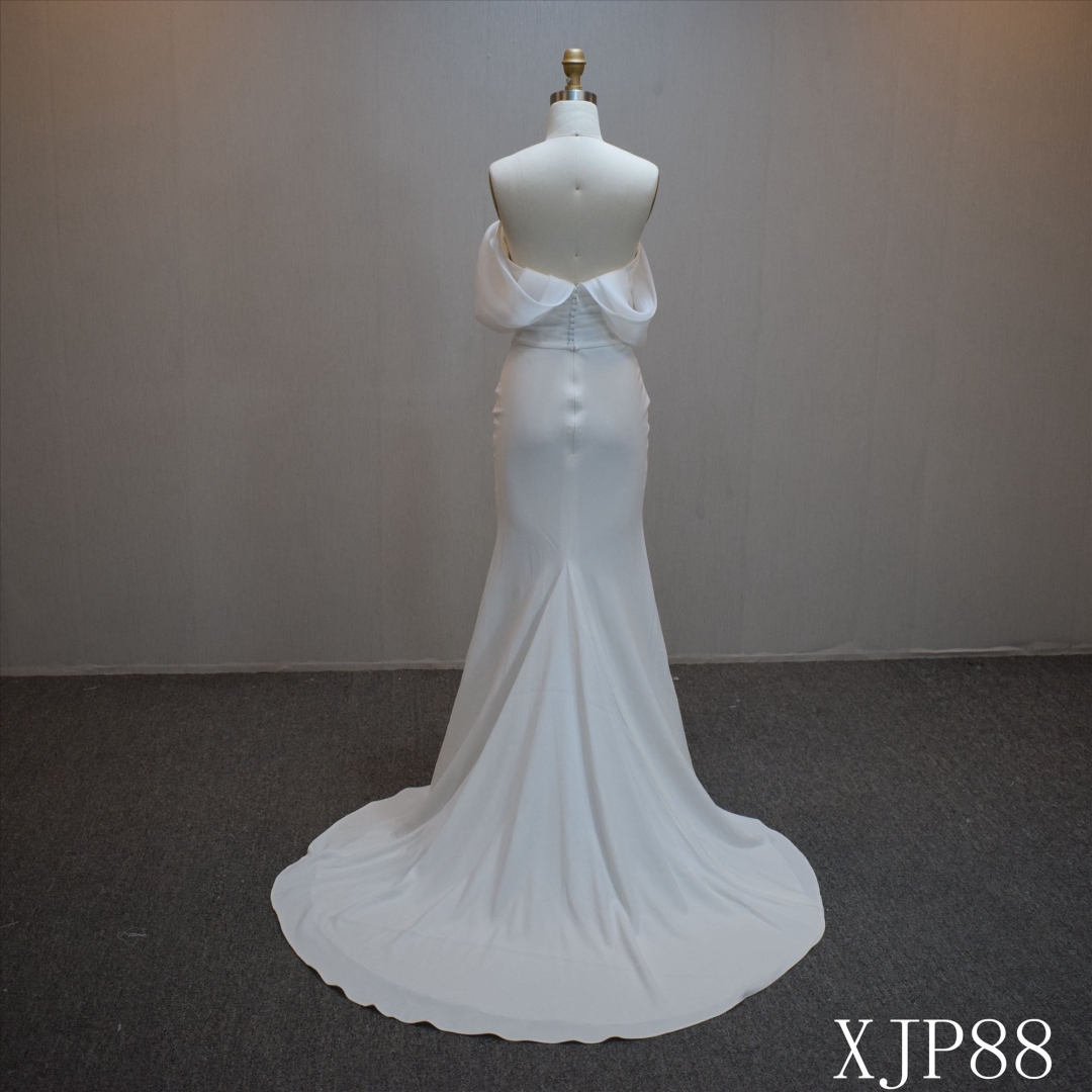 Lastest design Mermaid bridal dress guangzhou factory made elegant bridal dress