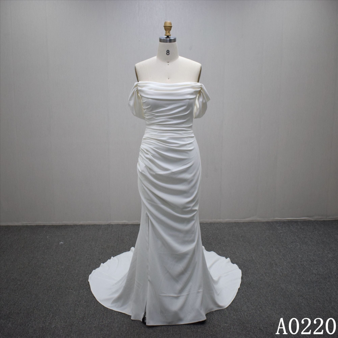 Lastest design Mermaid bridal dress guangzhou factory made elegant bridal dress