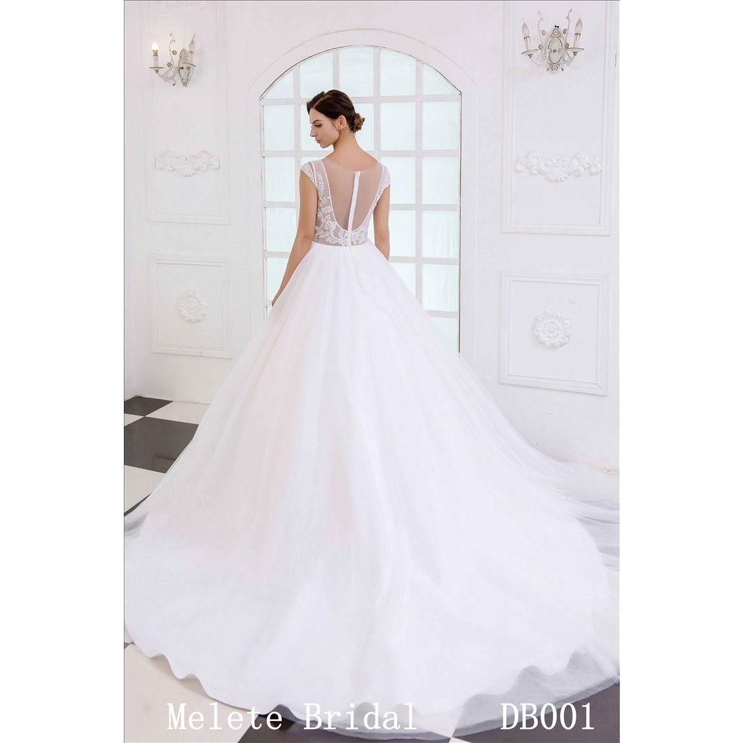 2019 new fashion A line wedding gown