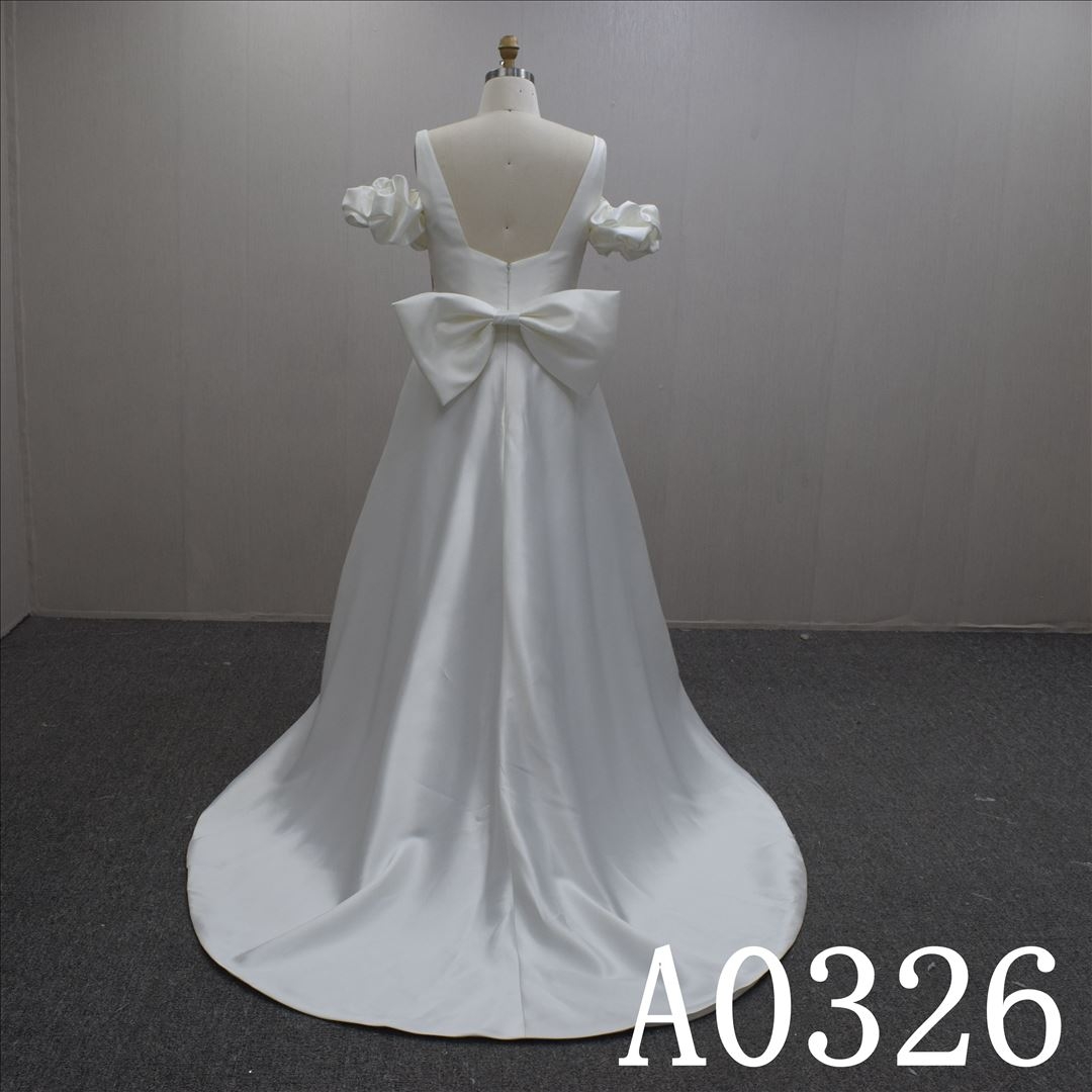 Elegant Square wedding dress Guang Zhou Made