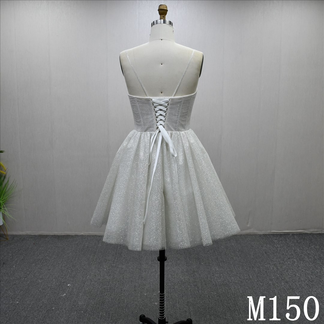 2025 Elegant Detachable Shoulder Straps Unique Design Sweet Short Skirt