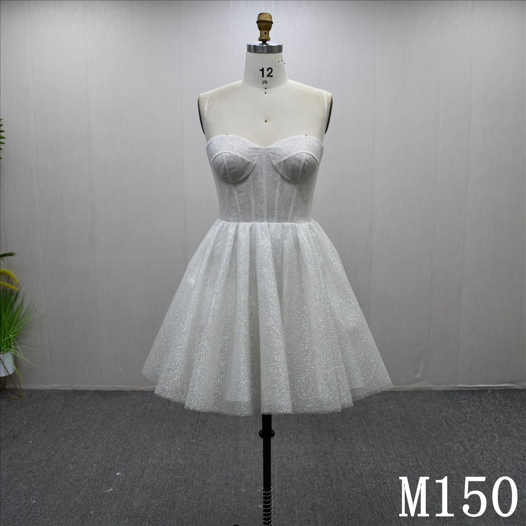2025 Elegant Detachable Shoulder Straps Unique Design Sweet Short Skirt