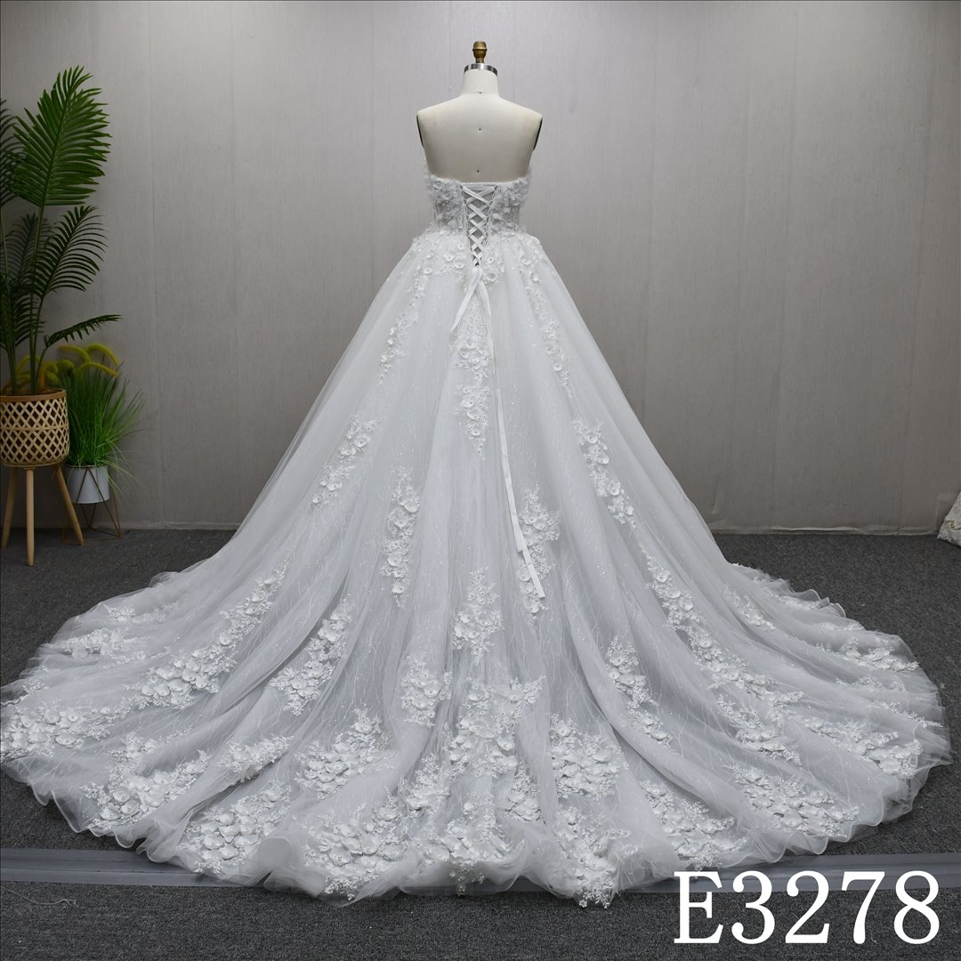 Luxurious Sweetheart Collar Detachable Long Sleeves Beaded Princess Ball Gown