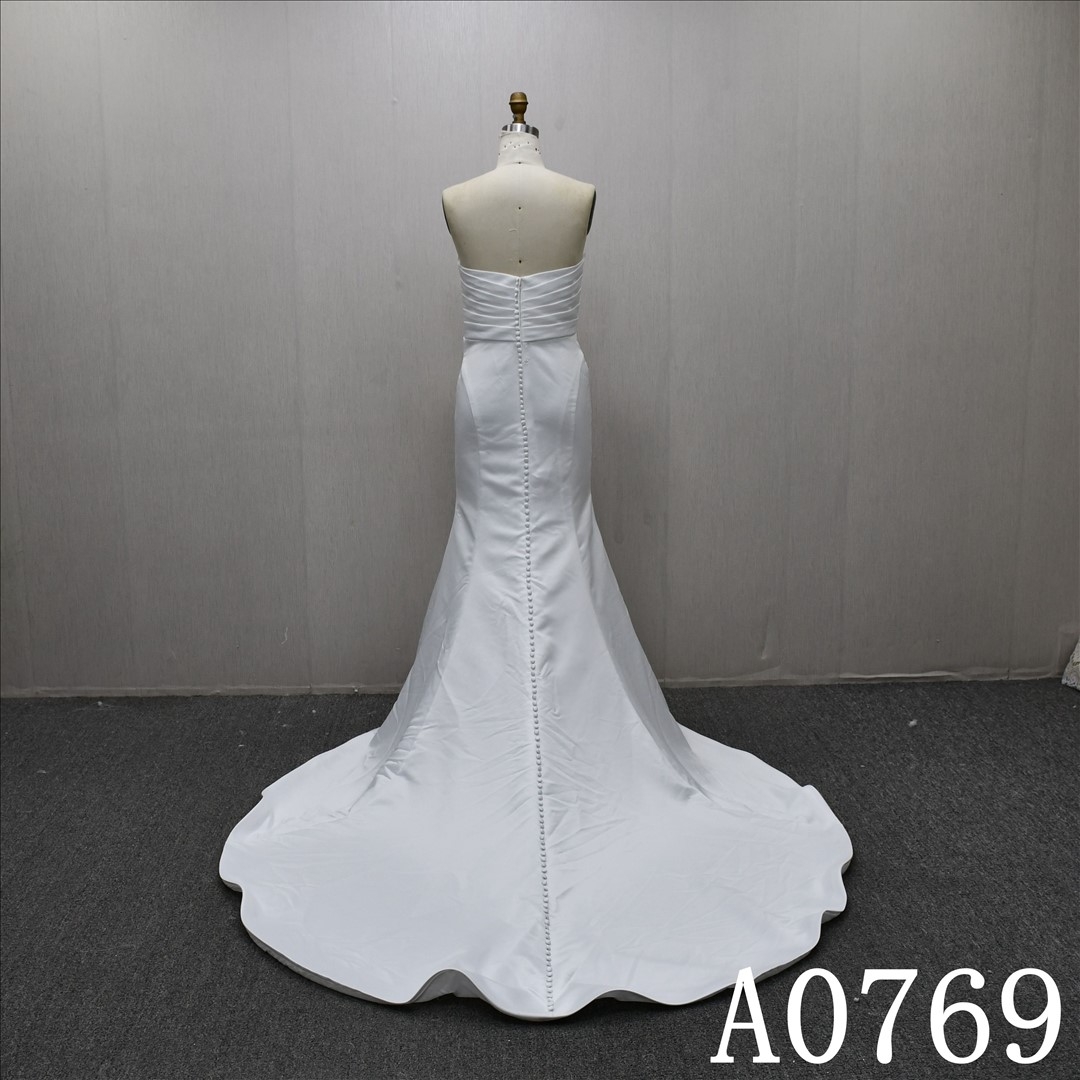 2025 Fashion Chest wrap Hot-selling High Quality Sheath Mermaid Wedding Dress