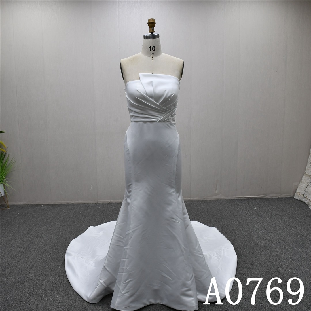 2025 Fashion Chest wrap Hot-selling High Quality Sheath Mermaid Wedding Dress
