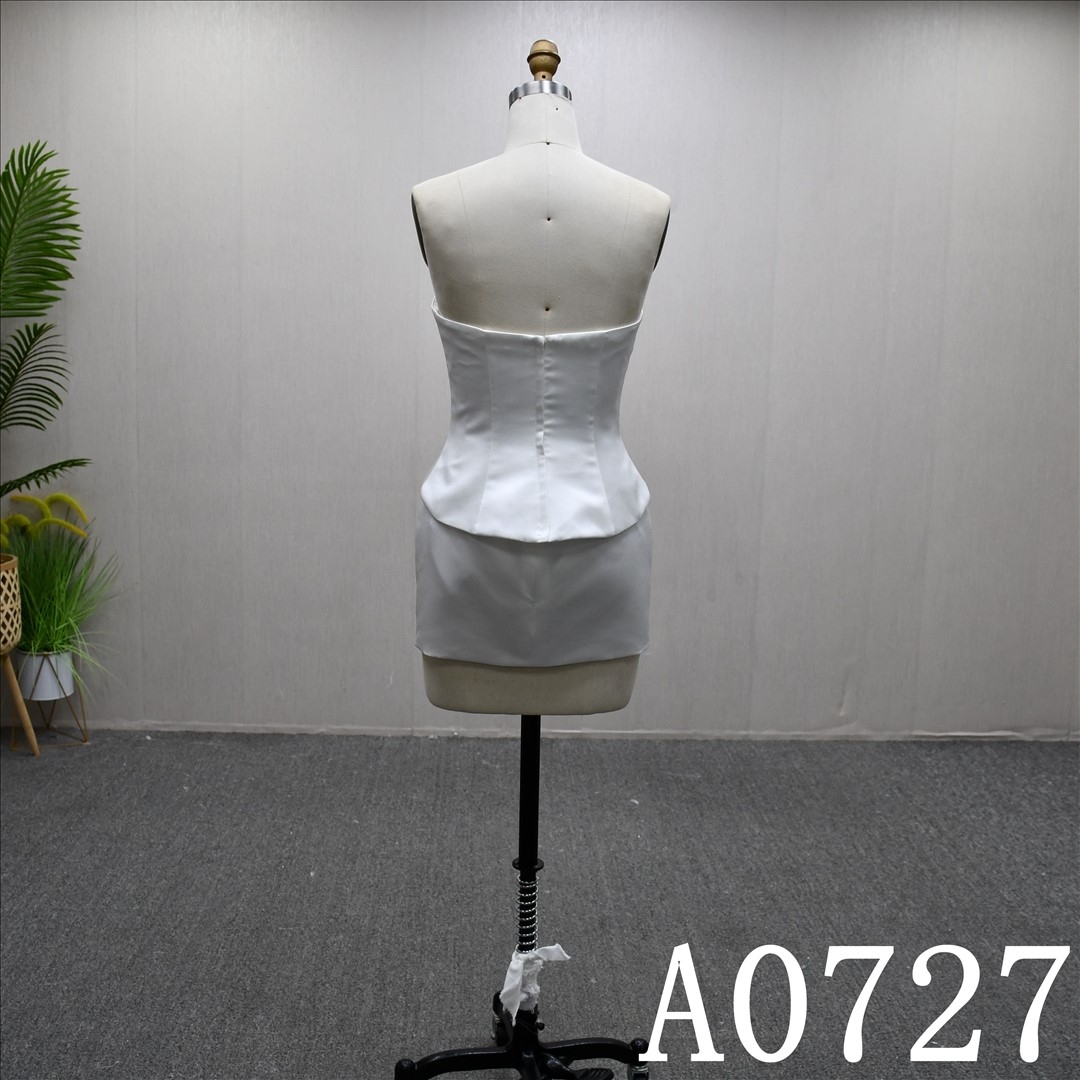 2025 Fashion Bodice And Skirt Plain Hot-selling Sheath High Quality Short Skirt