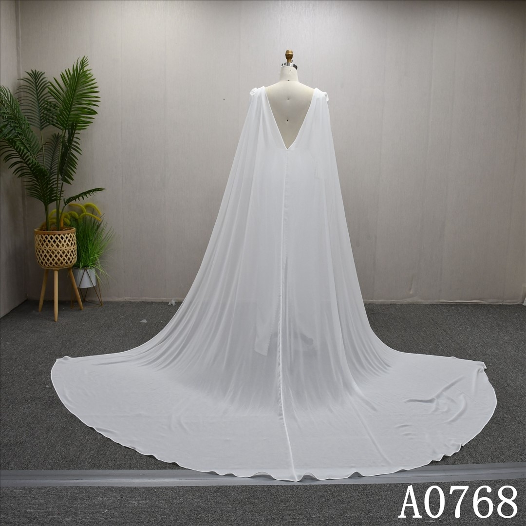 Elegant evening gown wedding dress, floor-length straight skirt