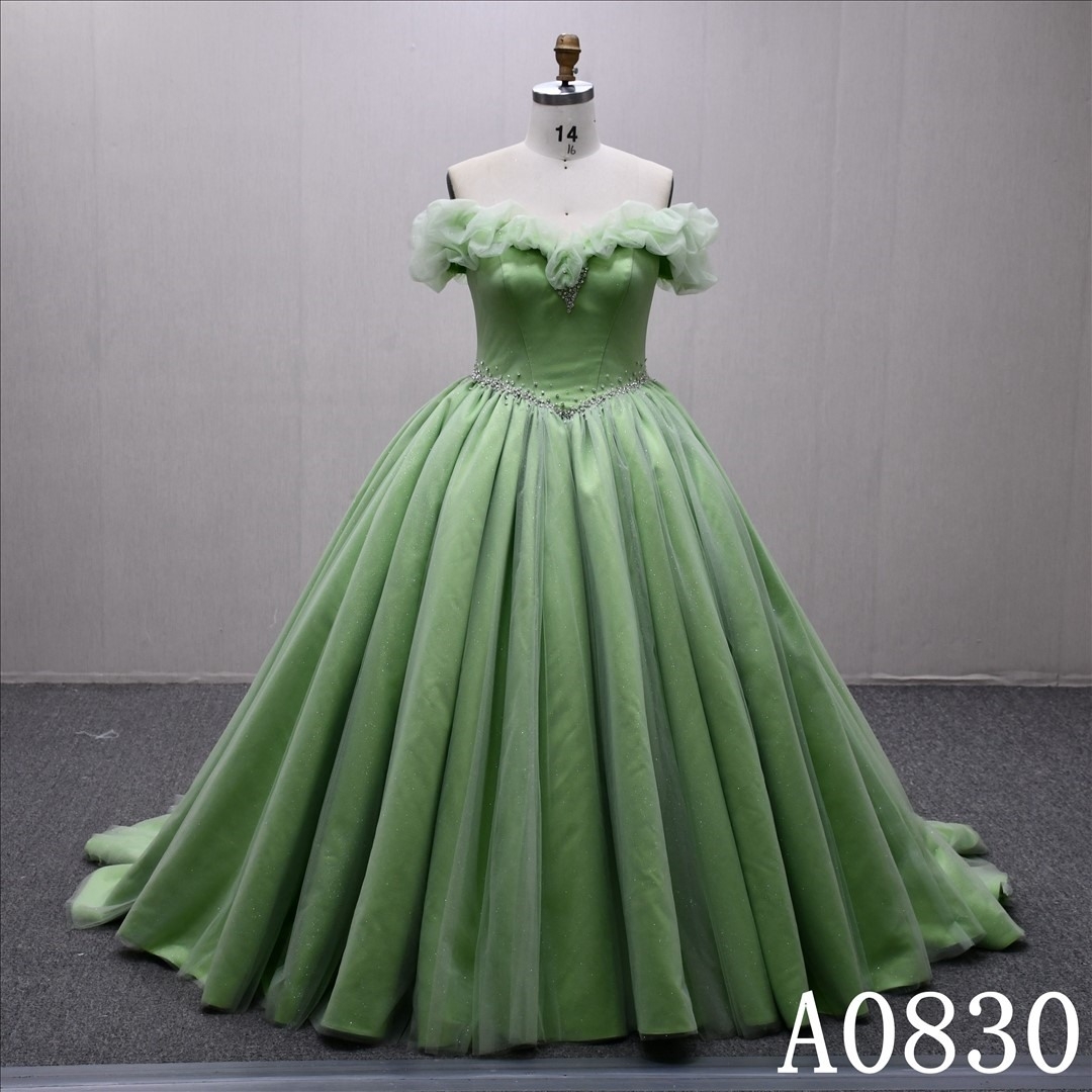 2025 Green luxury hot sale A-line gentle beautiful bridal dress