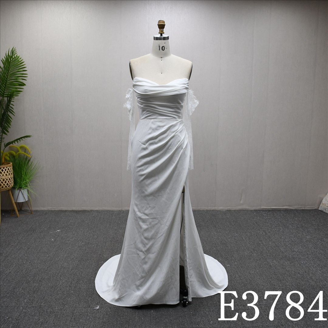Fashion strapless slim fit Mermaid dress high quality wedding dress